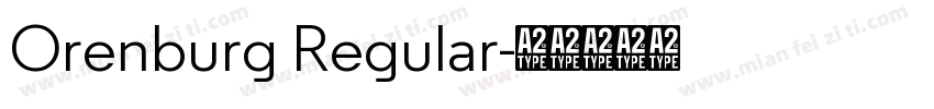 Orenburg Regular字体转换